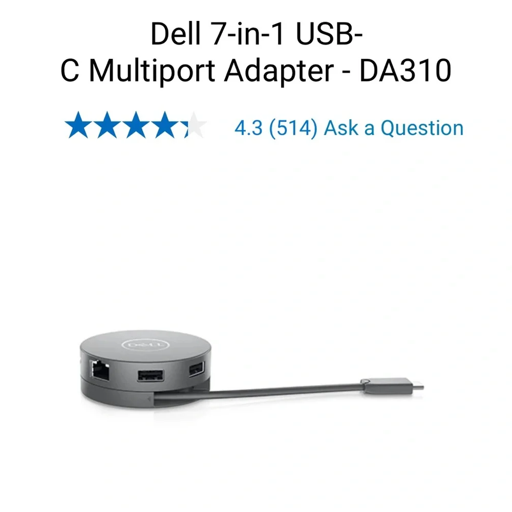 Dell 7-In-1 USB-C Adapter - Like New
